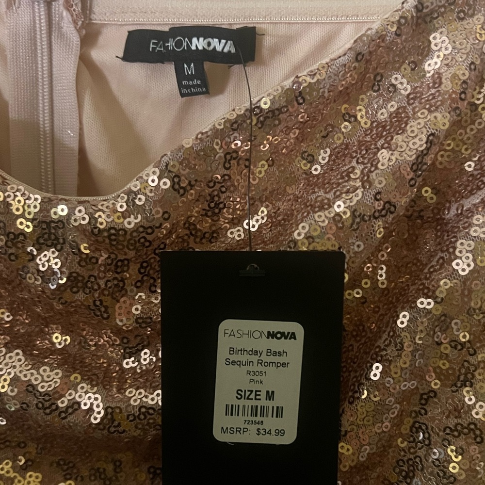 Birthday Bash Sequin Romper - Picture 2 of 3
